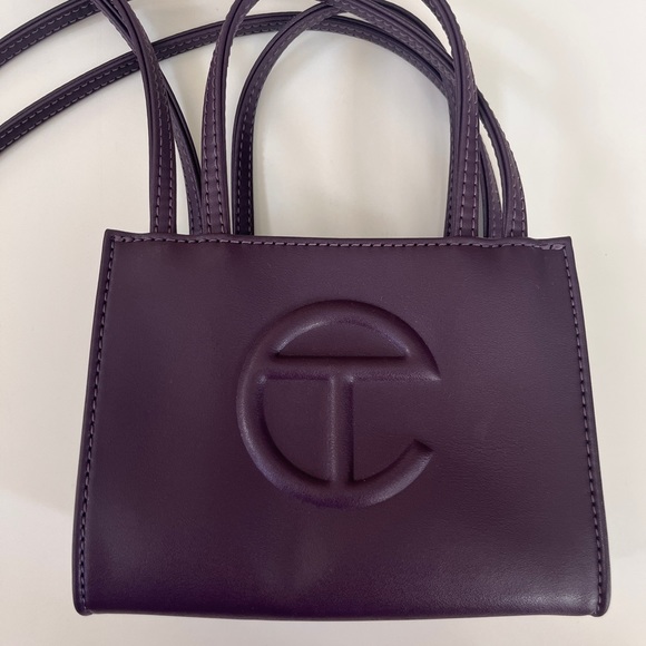 Telfar Small Bag in Eggplant Like New - Picture 6 of 8